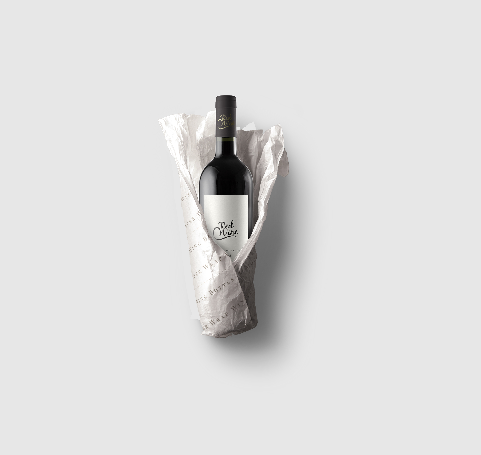 Paper-Wrap-Wine-Bottle-Mockup